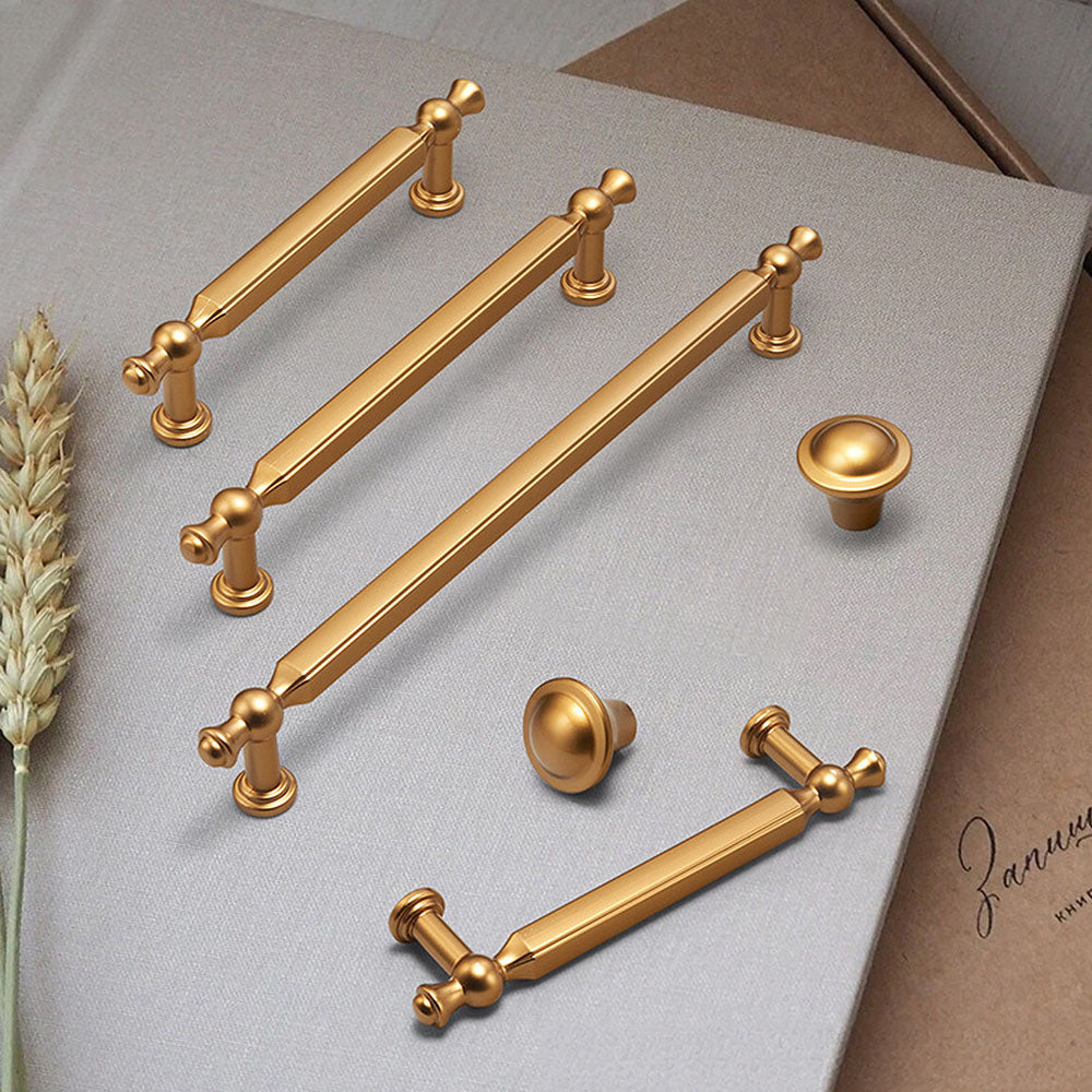 Luxury Gold Zinc Alloy Cabinet Drawer Handles