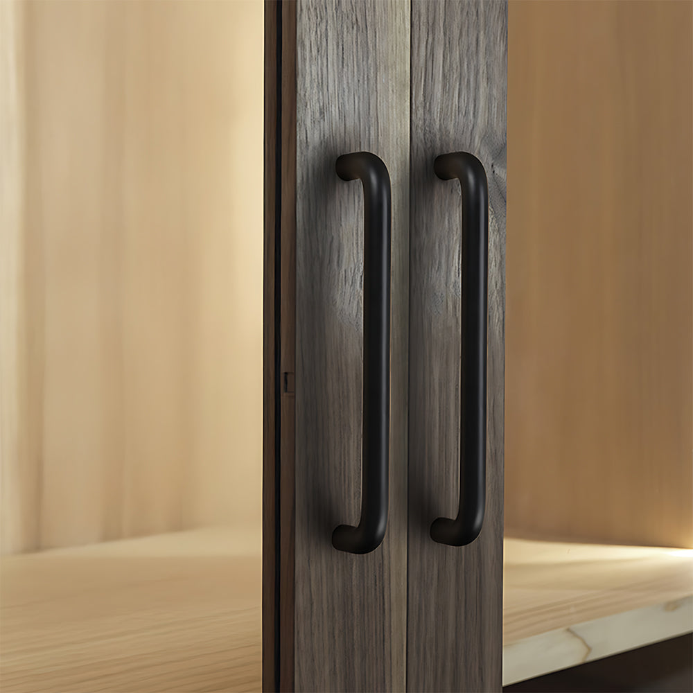 Simple Aluminum Alloy Round Arc Cabinet Handle