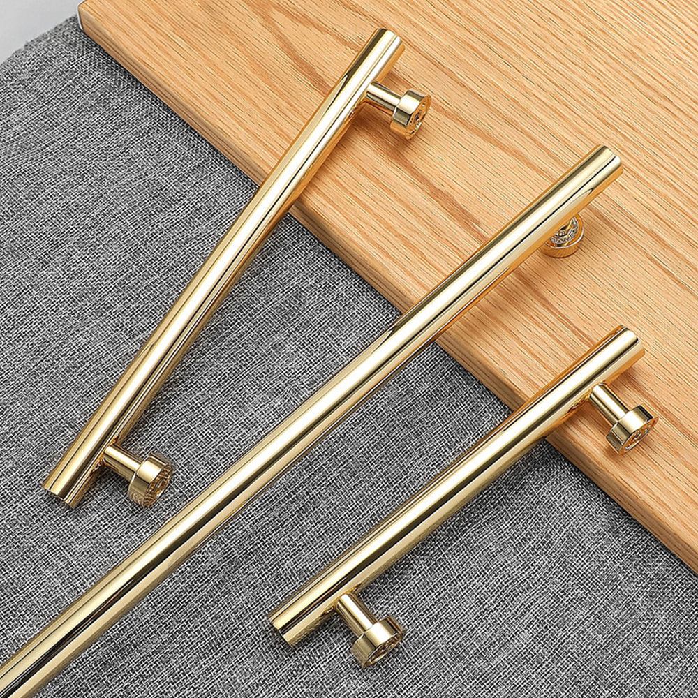 Modern Simple Gold Diamond Cabinet Drawer Handle