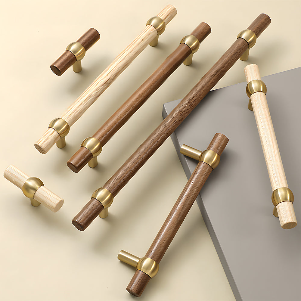 Modern Simple Wooden Cabinet Drawer Handles
