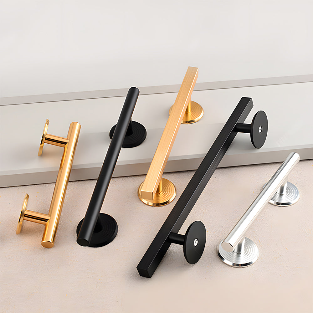 Simple Cabinet Handle with Round Base and Round Handle