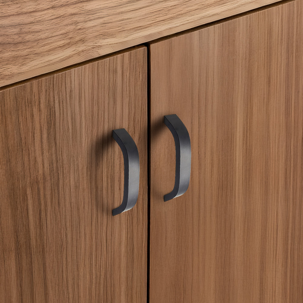 Minimalist Curved Aluminum Alloy Cabinet Drawer Handles