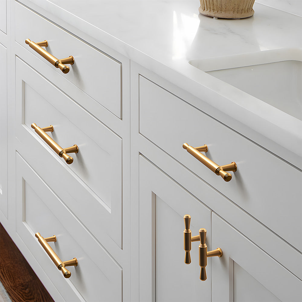 Modern Simple Gold Aluminum Alloy Kitchen Drawer Handle