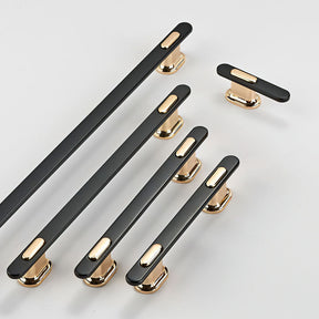 Modern Black Gold Kitchen Cabinet Drawer Pulls And Knobs