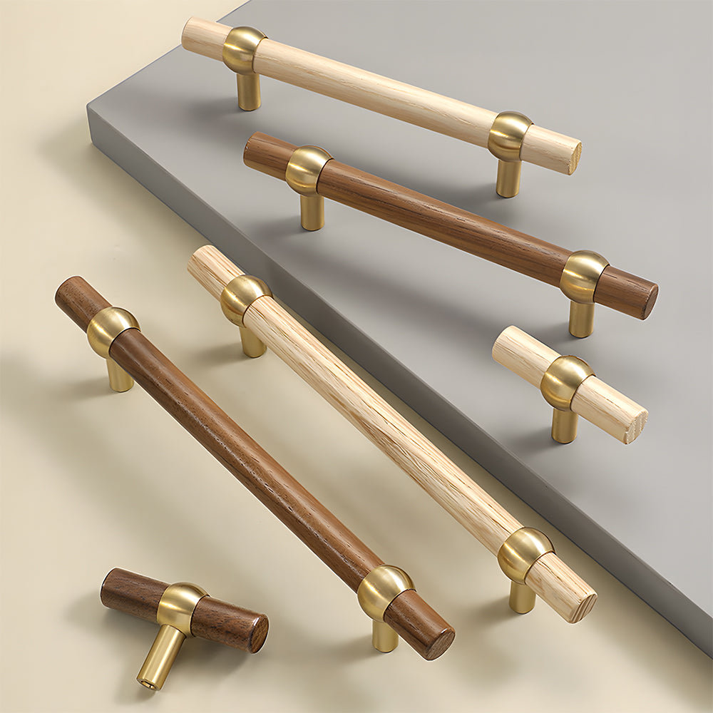 Modern Simple Wooden Cabinet Drawer Handles
