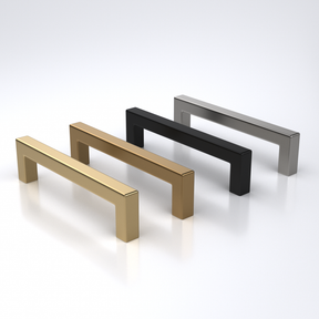 1 Pack Solid Brushed Satin Square Bar Pull Handles