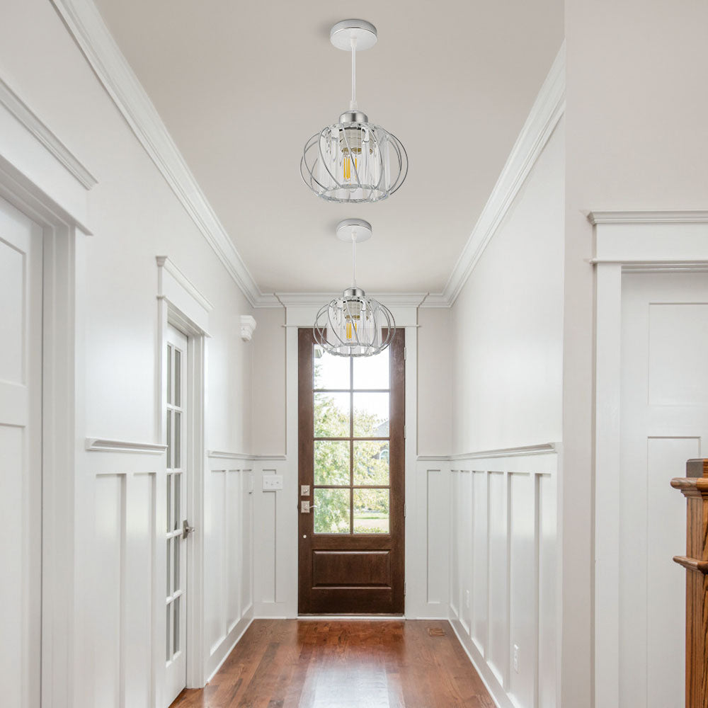 Nordic Simple Globular Glass Hallway Pendant Lighting