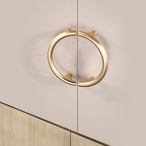 Golden Luxury Semi-Circular Cabinet Door Handles