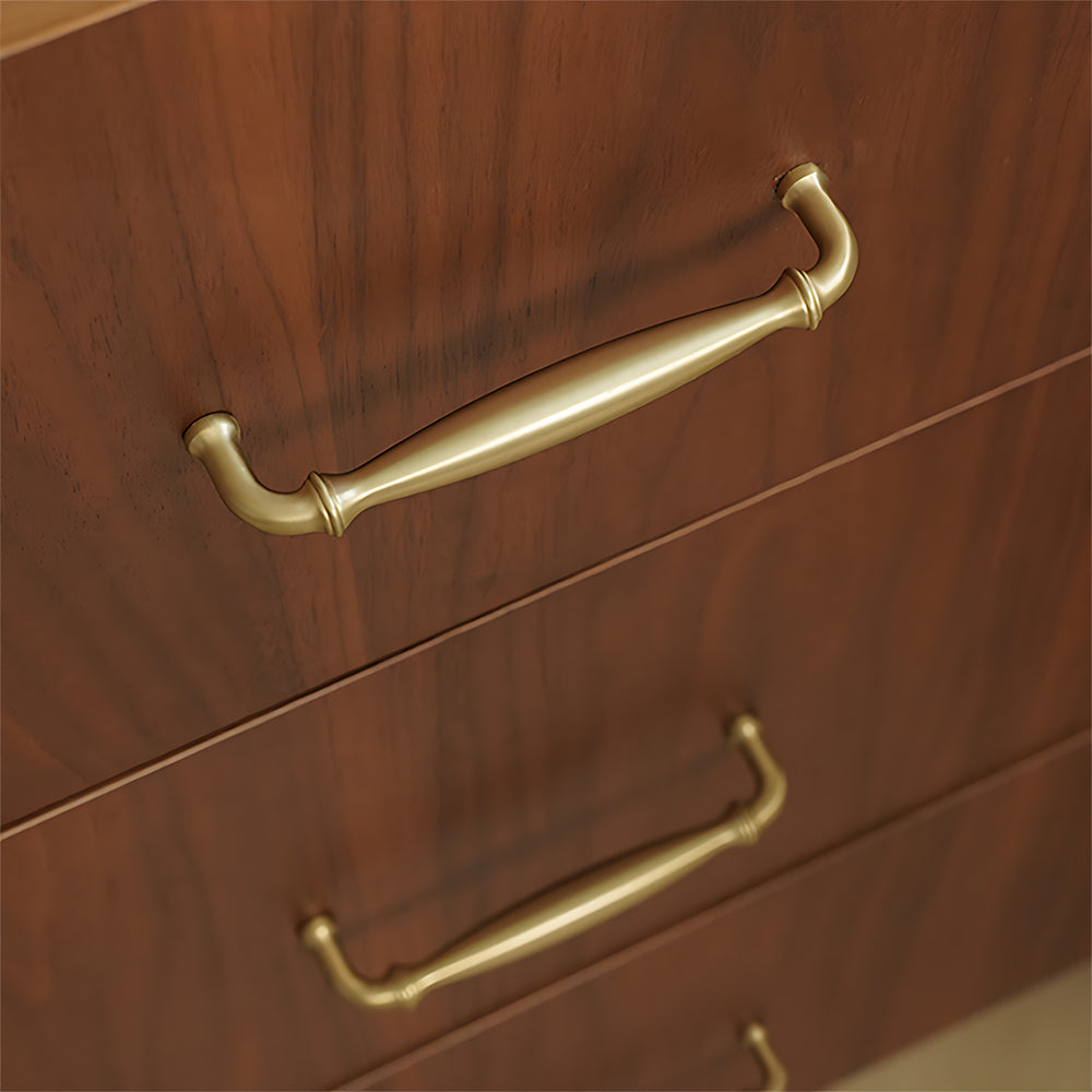 Neoclassical Pastoral Simple European Brass Cabinet Handle