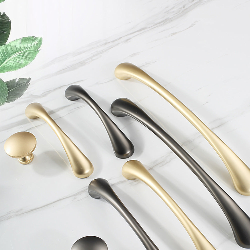 Simple Gold Cabinet Modern Zinc Alloy Handles