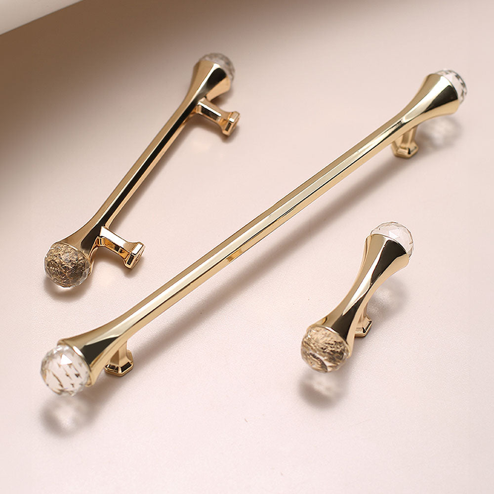 French-style Luxury Modern Zinc Alloy Crystal Cabinet Door Handle