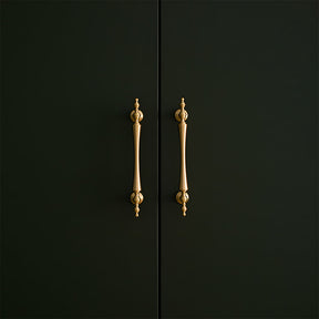 Retro Gold Brass Wardrobe Handles And Knobs