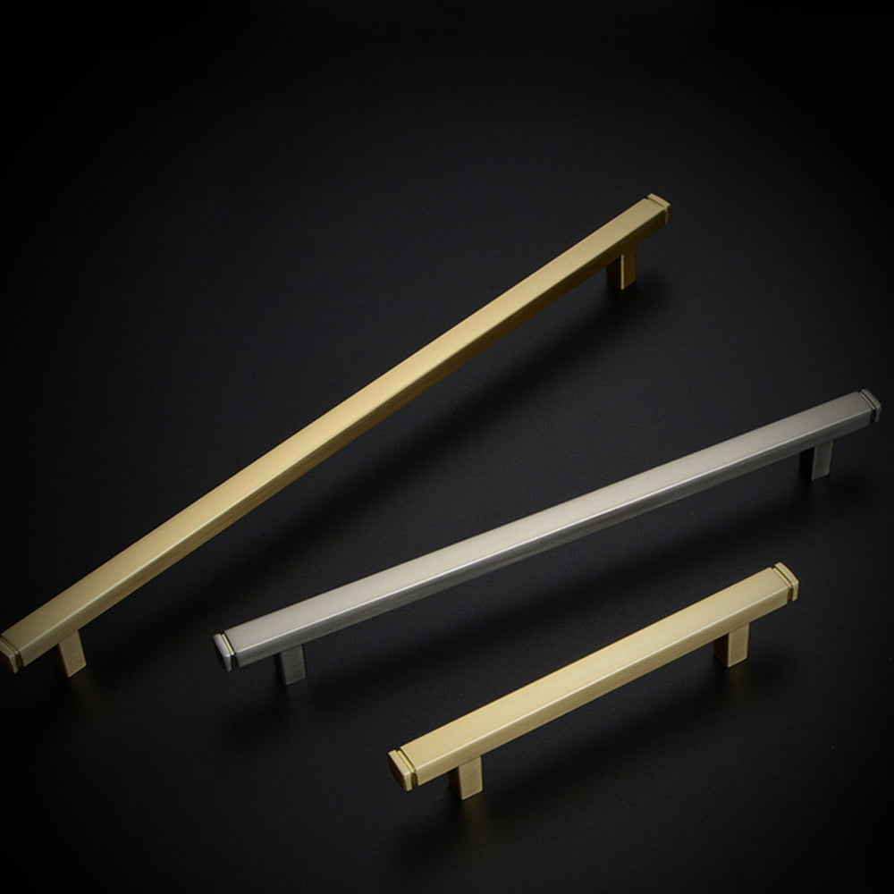 Modern Minimalist Square Brushed Handles And Pulls