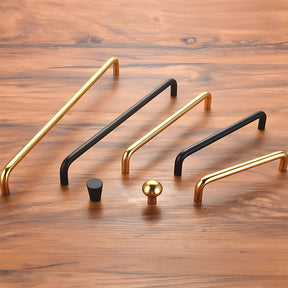 Simple Aluminum Alloy Round Arc Cabinet Handle