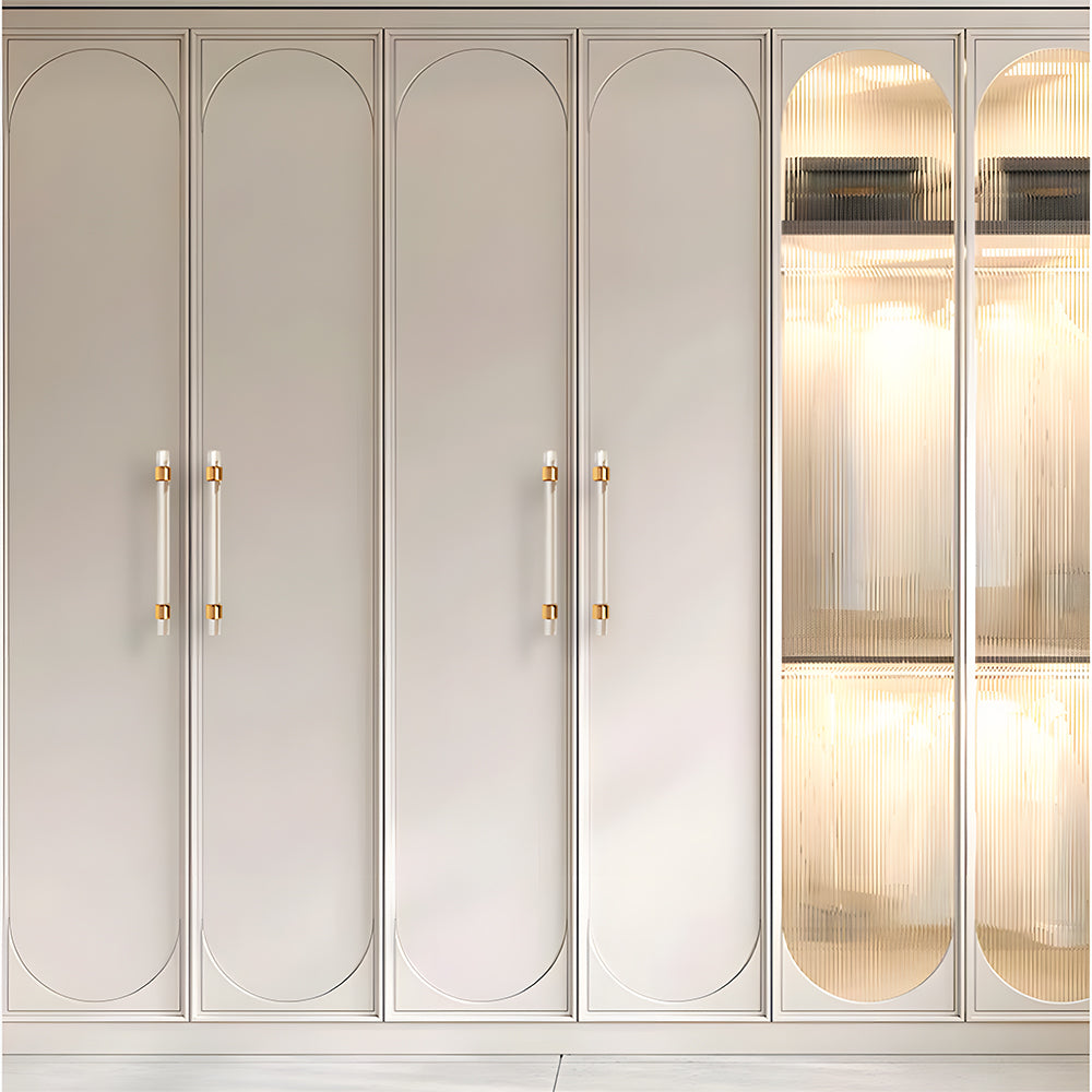 Modern Transparent Acrylic Wardrobe Door Handle