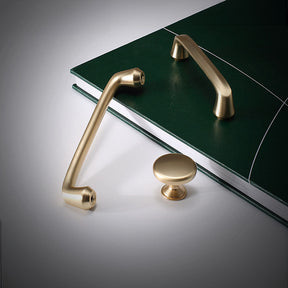 Smooth Gold Cabinet Handles for Wardrobe Cupboard