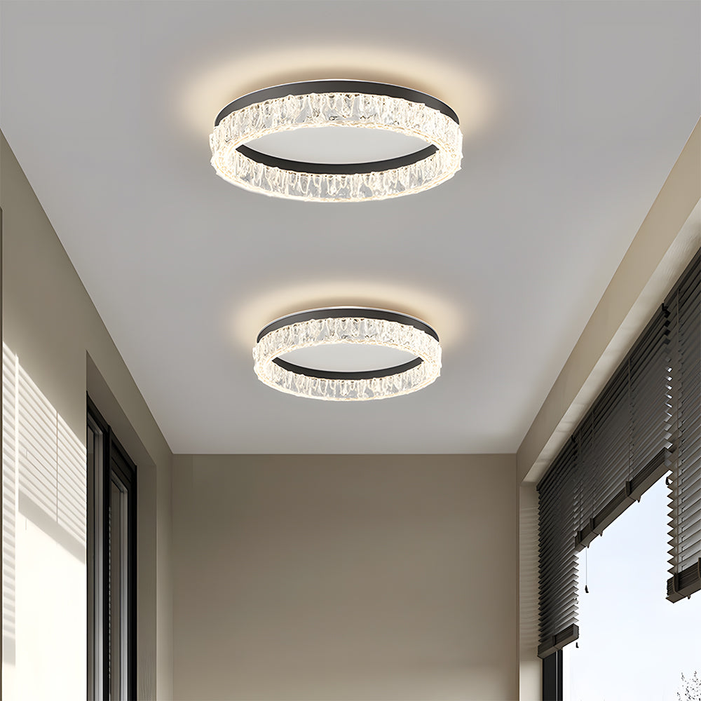 Modern Round Crystal LED Ceiling Lighting