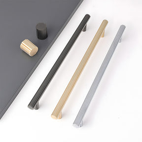 Elegant Zinc Alloy Striped Wardrobe Drawer Cabinet Handle