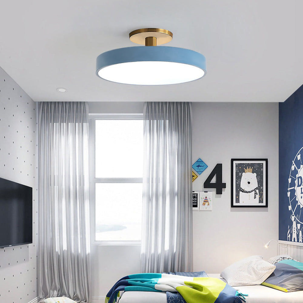 Modern Round Living Room Flush Mount Ceiling Light