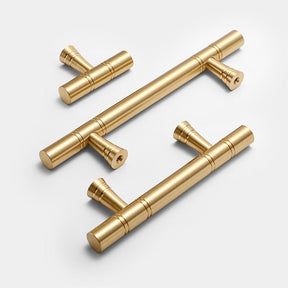 Luxurious Gold Brass Kitchen Cabinet Handle And Knobs