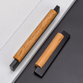 1 Pack Simple Wood Cabinet Kitchen Pull Handle