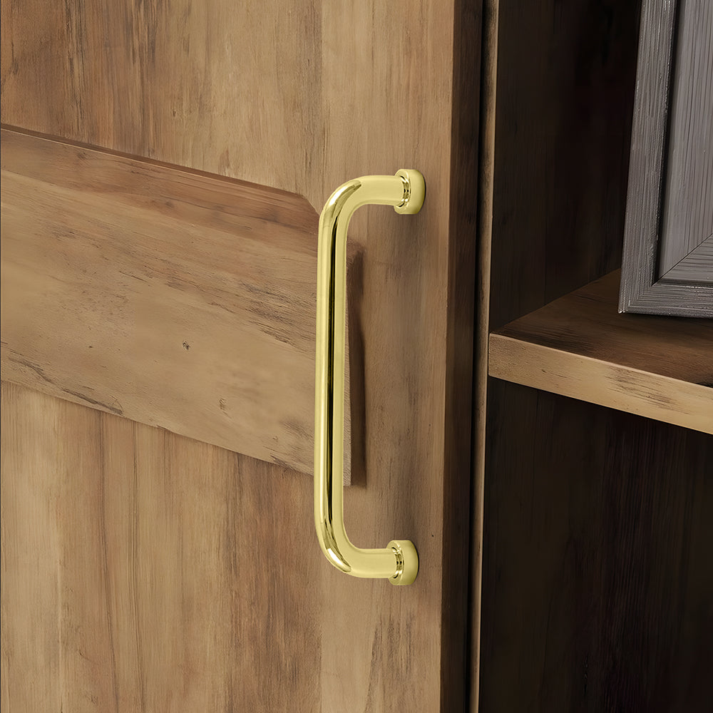 French Retro Brass Wardrobe Drawer Handles