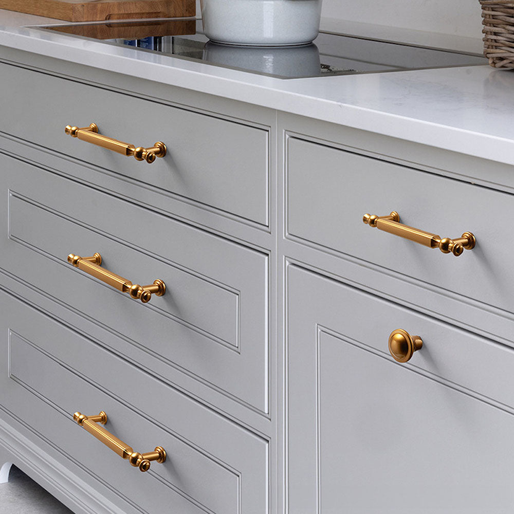 Luxury Gold Zinc Alloy Cabinet Drawer Handles