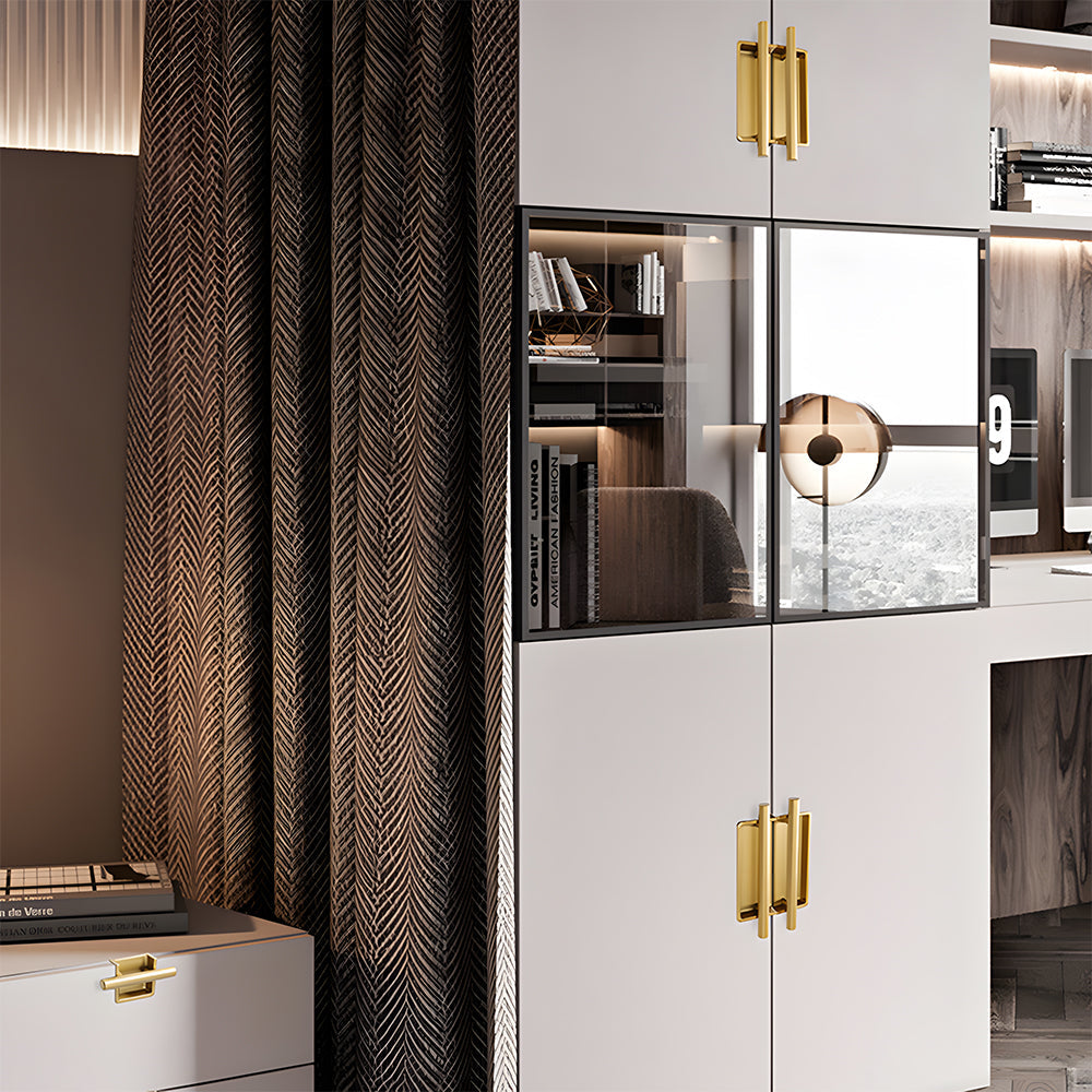 Simple Aluminum Alloy Recessed Concealed Cabinet Handles