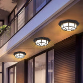 Industrial IP65 Outdoor Flush Mount Porch Ceiling Light