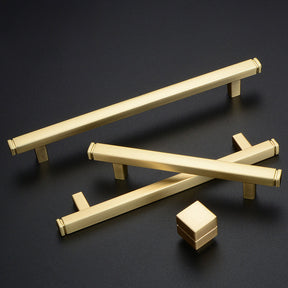 Modern Minimalist Square Brushed Handles And Pulls