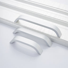 Minimalist Curved Aluminum Alloy Cabinet Drawer Handles