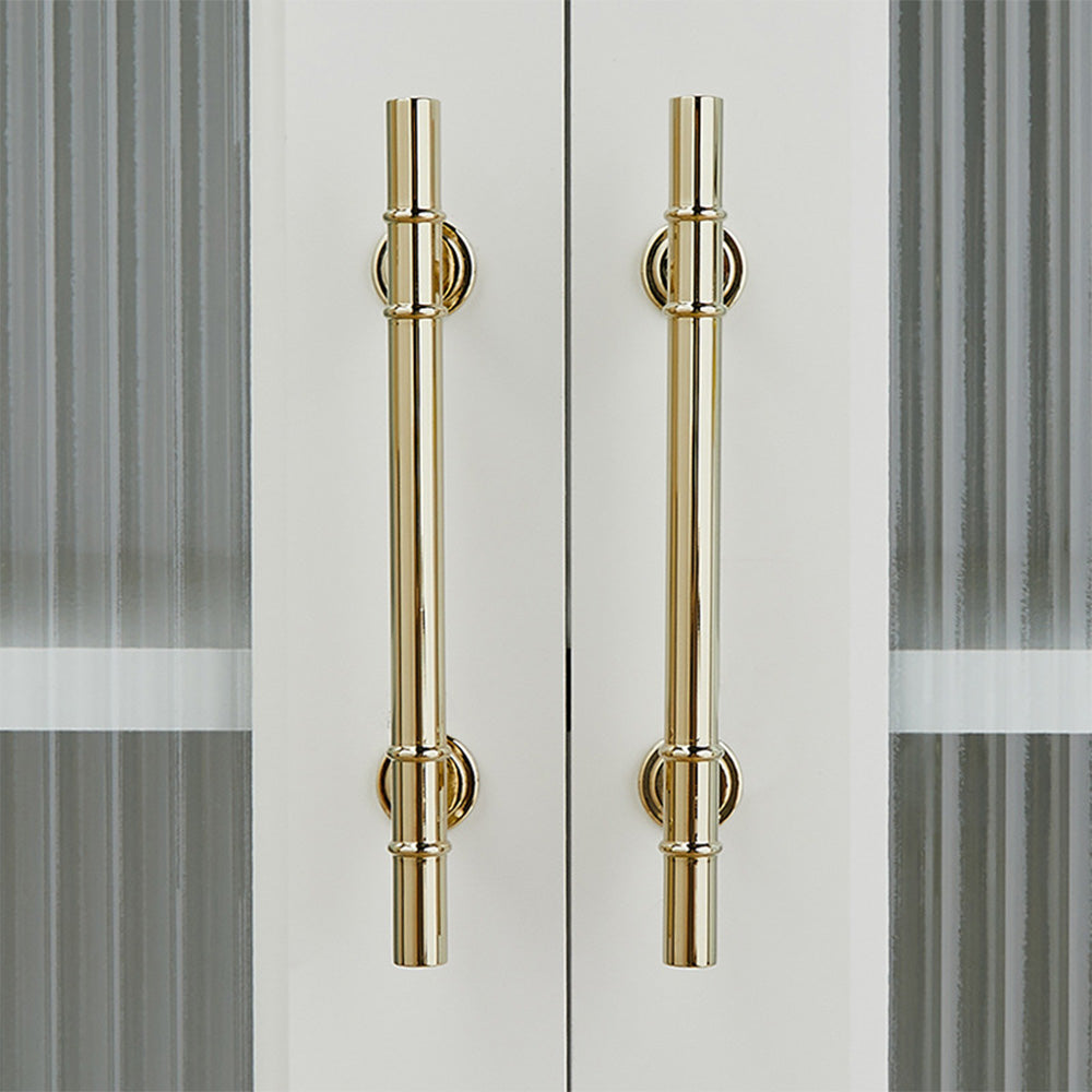 Minimalist Sleek Brass Kitchen Cabinet Handle