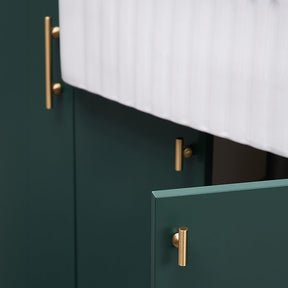 Modern Minimalist Pure Brass Gold Wardrobe Door Handle