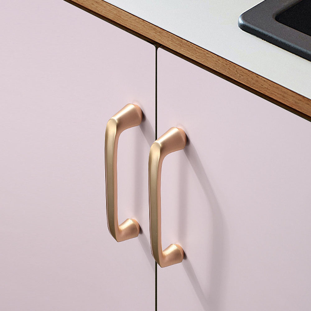 Smooth Gold Cabinet Handles for Wardrobe Cupboard