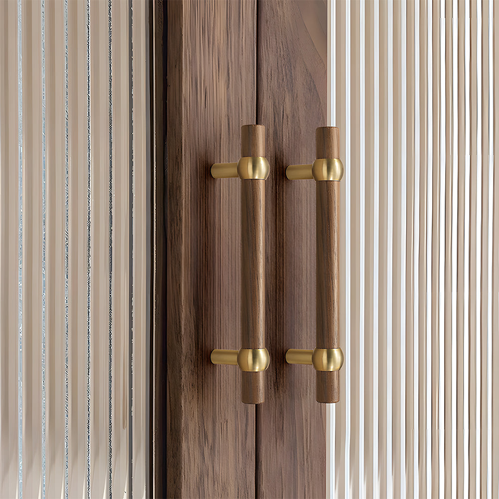 Modern Simple Wooden Cabinet Drawer Handles