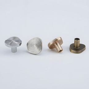 Organic Round Textured Zinc Alloy Cabinet Knobs