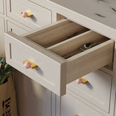 Natural Crystal Sphere Brass Cabinet Handles