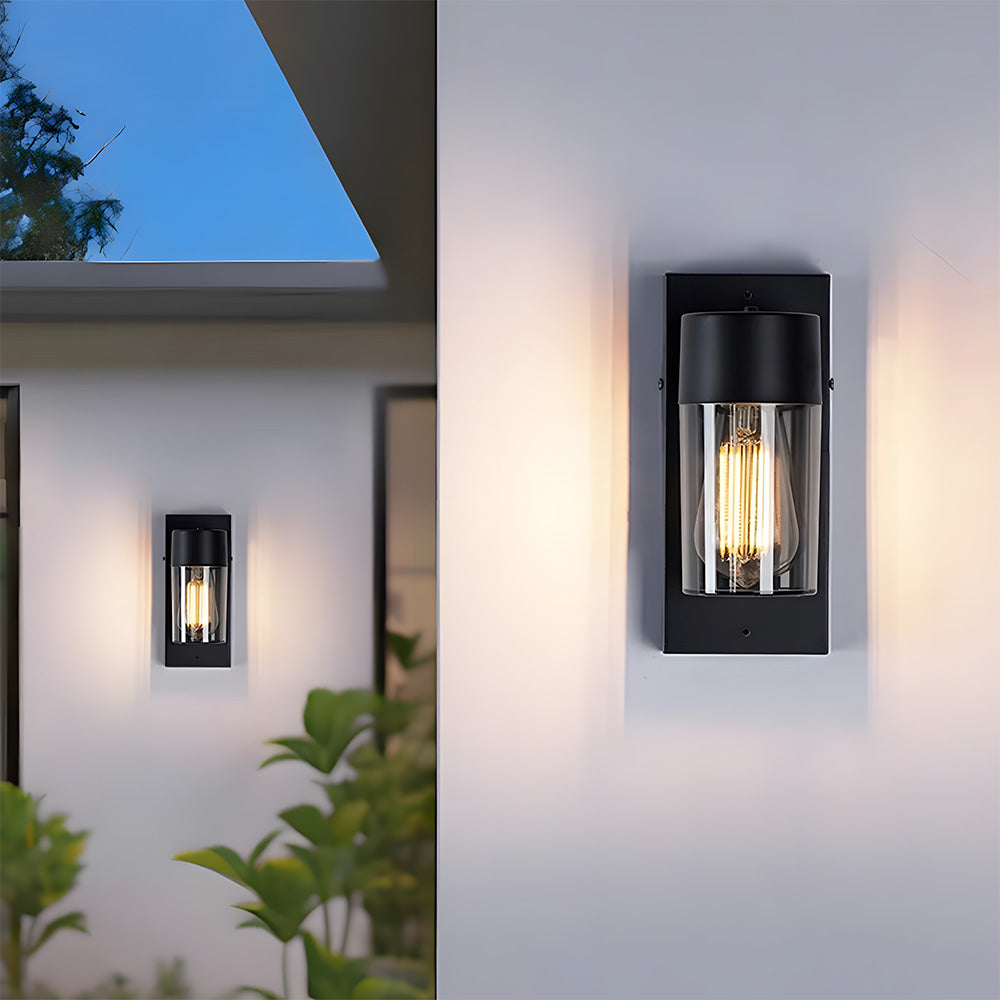 Retro IP54 Black Waterproof Outdoor Wall Lights