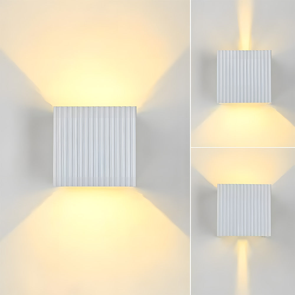 IP65 Fluted LED Up Down Outdoor Wall Light