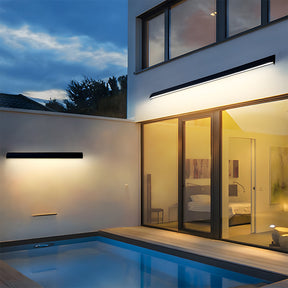 Industrial Linear Metal Outdoor Wall Lamp