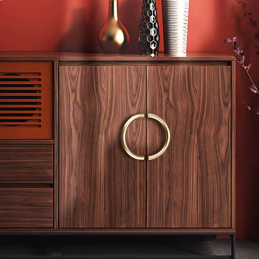 Golden Luxury Semi-Circular Cabinet Door Handles