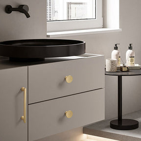 Modern Minimalist Gold and Grey Cabinet Handles