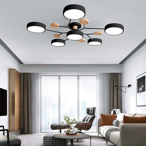 Modern Round Branch Type LED Semi-Recessed Ceiling Light