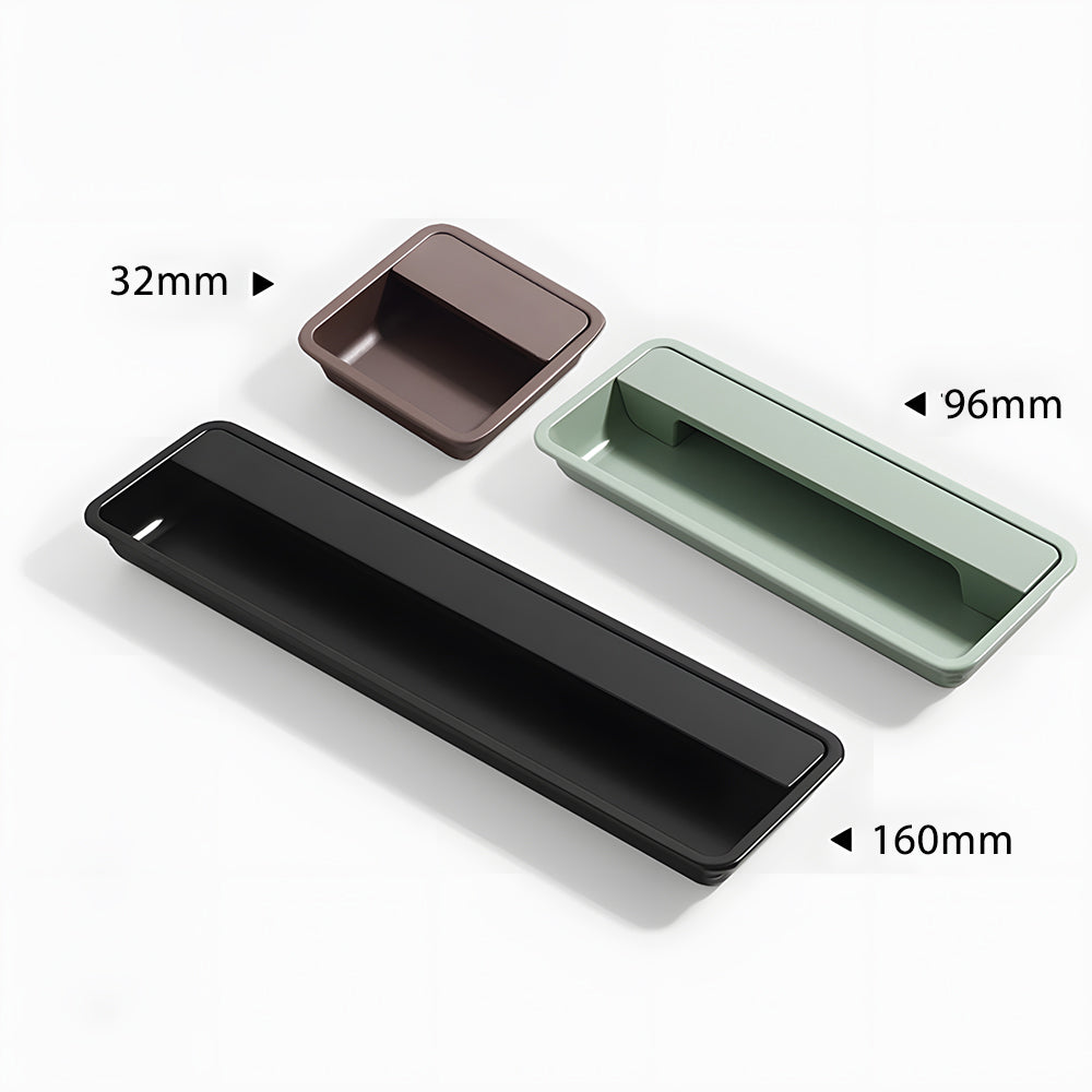 Modern Multi-color Recessed Grooved Cabinet Handles