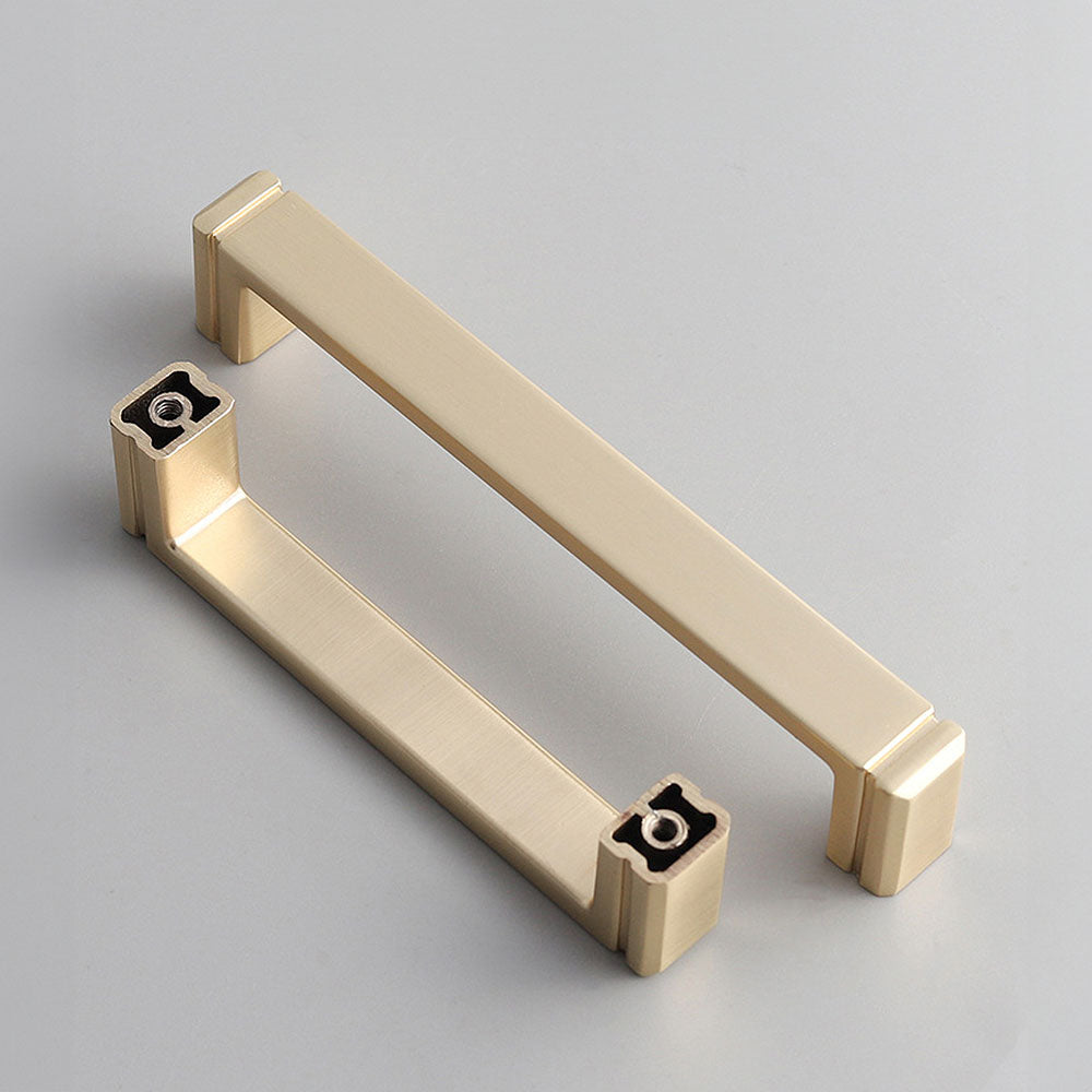 Modern Minimalist Zinc Alloy Square Cabinet Handle