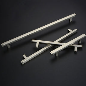 Modern Minimalist Square Brushed Handles And Pulls