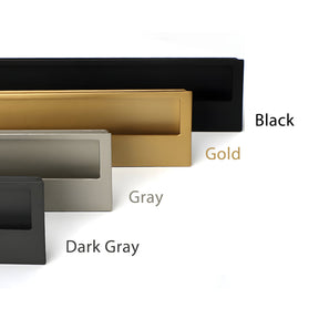 Left Right Hidden Slotted Recessed Handles