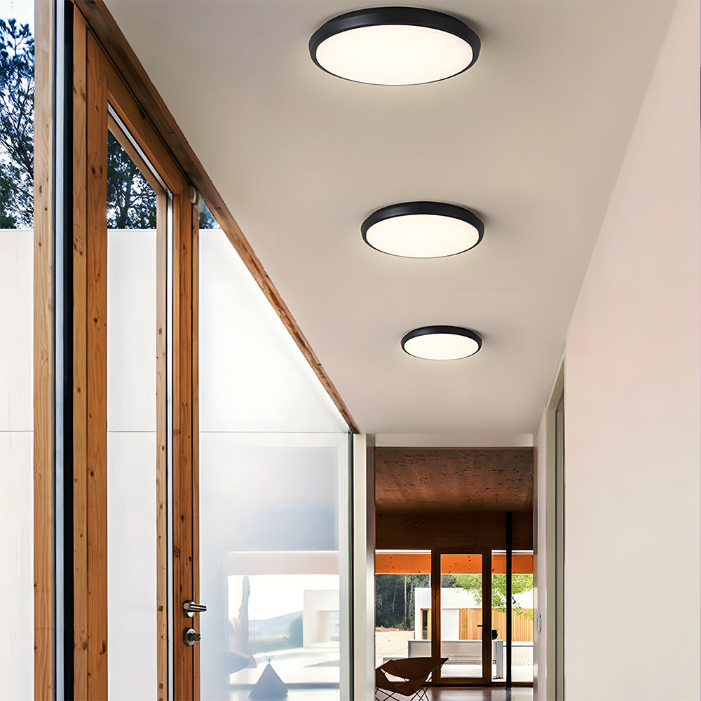 Modern IP65 Waterproof Round Outdoor LED Ceiling Light