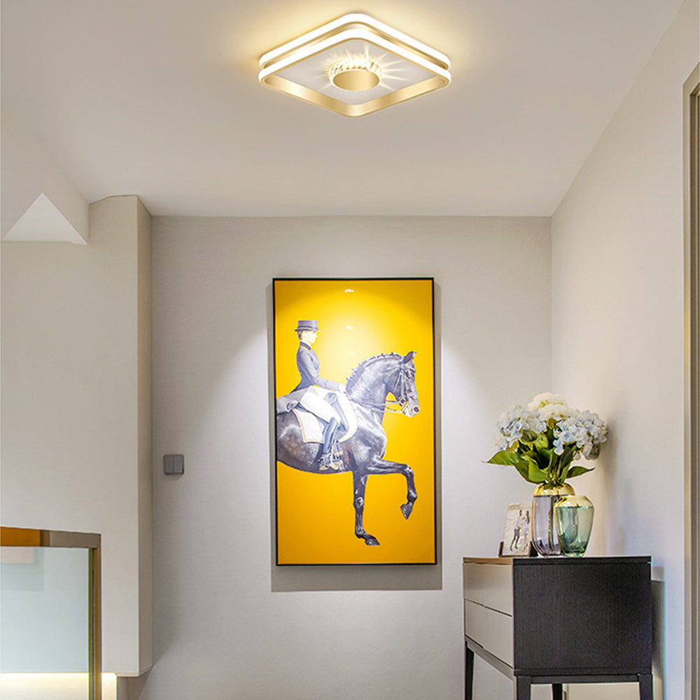Hallway Crystal LED Ceiling Lighting