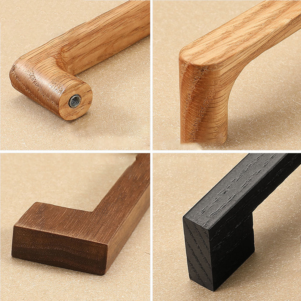 Natural Walnut Wooden Kitchen Cabinet Handles